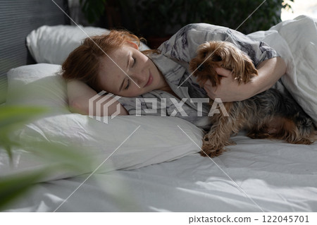 Embracing the Joys of a Cozy Morning Spent Together with a Furry Dog A Heartwarming Gotcha Moment Embracing the Joys of a Cozy Morning Spent Together with a Furry Dog A Heartwarming Gotcha Moment 122045701