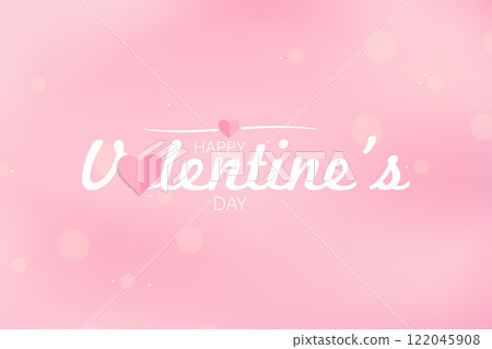 Festive Valentine's Day Heart Graphic 122045908