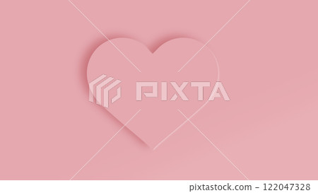 粉紅色的心，陰影，情人節，心，心，愛，感覺 122047328