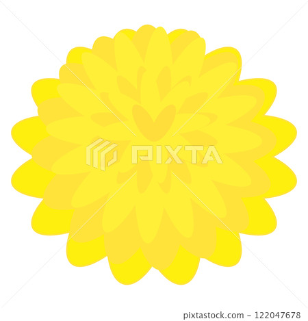 Vector illustration of a deformed dandelion flower Vector illustration of a deformed dandelion flower 122047678
