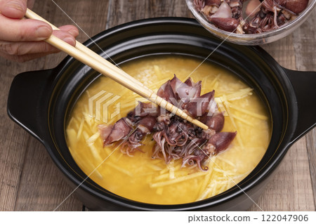 螢火蟲魷魚米飯的準備 螢火蟲魷魚米飯的準備 122047906