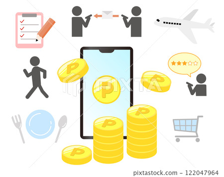 顯示問捲和口碑等點活動的插圖 122047964