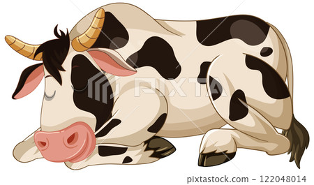 Sleeping Cow Under the New Moon Sleeping Cow Under the New Moon 122048014