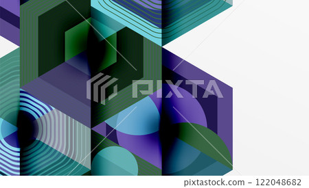 Hexagons design geometric abstract background Hexagons design geometric abstract background 122048682