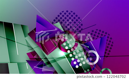 Creative triangles and circles composition Creative triangles and circles composition 122048702