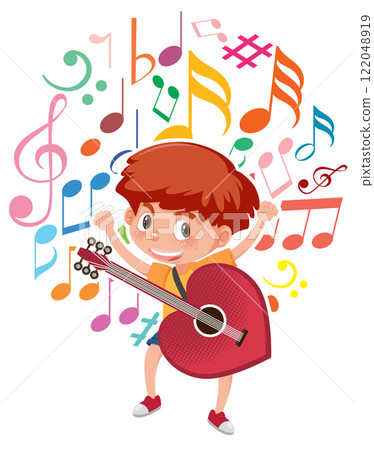 Joyful Music Adventure with Notes 122048919