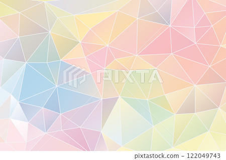 Pale-colored stained glass-style background material 122049743