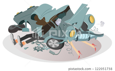 mechanic, car, vector 122051738