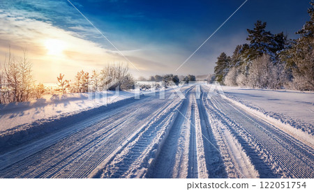 雪路圖像 122051754