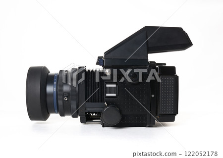 Film camera on a white background. 122052178