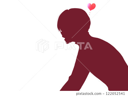 一個愛上嚴肅表情的男人,冬季剪影 一個愛上嚴肅表情的男人,冬季剪影 122052541