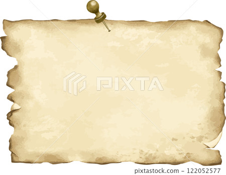 Pinned old paper frame 122052577