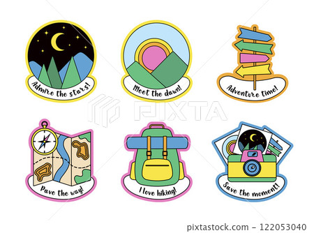 Hiking Adventure Stickers   122053040