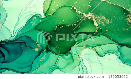 奢華水彩風格背景插畫酒精墨水藝術傳單/網頁/影片背景素材16:9尺寸 122053052