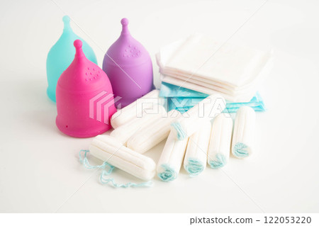 Sanitary hygiene set for women menstrual period cycle protection. Sanitary hygiene set for women menstrual period cycle protection. 122053220