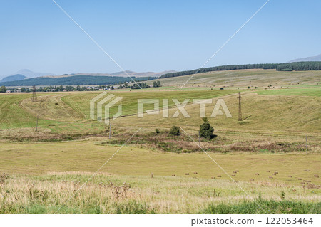 Rural landscape with canyon and river Rural landscape with canyon and river 122053464