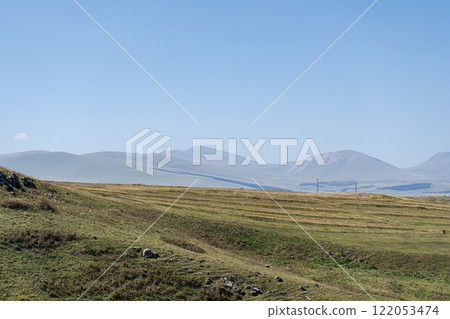 Rural landscape with canyon and river Rural landscape with canyon and river 122053474