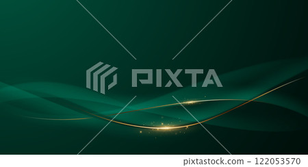 green abstract background design with elegant golden elements vector illustration green abstract background design with elegant golden elements vector illustration 122053570