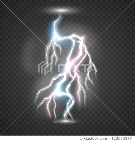 lightning light effect background realistic flash with lightning electric explosion vector illustration lightning light effect background realistic flash with lightning electric explosion vector illustration 122053577