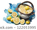 水彩畫/蔬果-Lemon_01 122053995