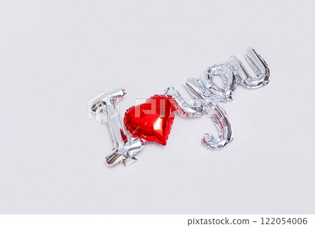 "I love you" phrase from balloon. "I love you" phrase from balloon. 122054006