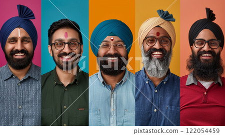 Iindian sikhs people portrait Iindian sikhs people portrait 122054459