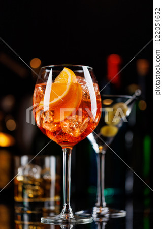 Various cocktails on a bar table Various cocktails on a bar table 122054652