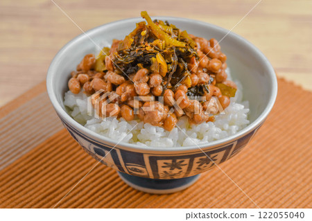 Takana and natto rice 122055040