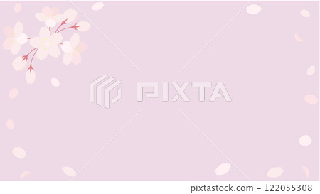 櫻花花banner背景素材風景16:9 122055308
