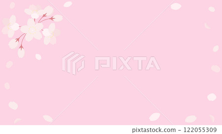 櫻花花banner背景素材風景16:9 122055309