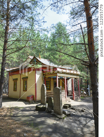 The Buddhist temple of Dugan 'Devazhin' of the 18th-19th century from Tamchinsky Datsan, Russia 122055779
