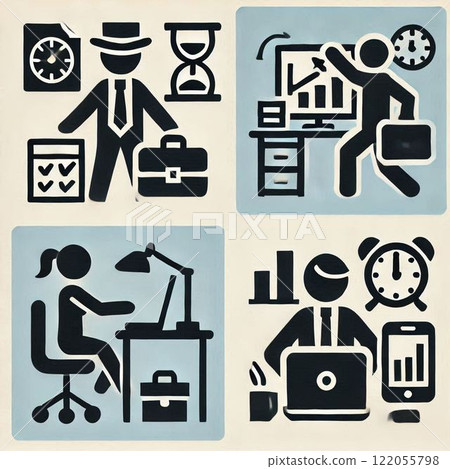 上班族象形圖的 4 種模式 上班族象形圖的 4 種模式 122055798