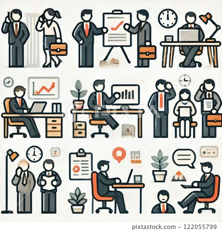 上班族的簡單例證 上班族的簡單例證 122055799