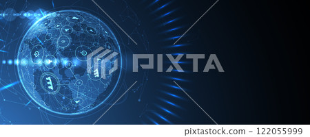 Technology abstract shapes for business or science project Technology abstract shapes for business or science project 122055999