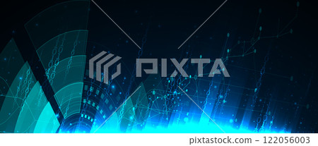 Technology abstract shapes for business or science project Technology abstract shapes for business or science project 122056003