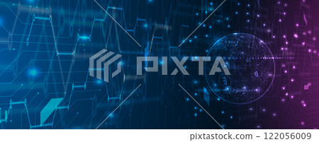 Technology abstract shapes for business or science project 122056009