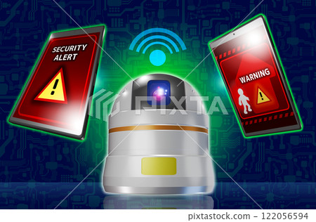 安防影像（安防攝影機/智慧型手機配合）3DCG 122056594