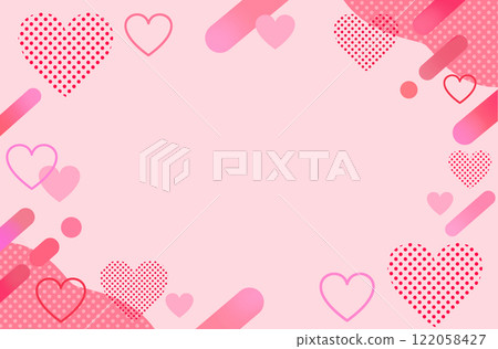 流行的心形框架 122058427