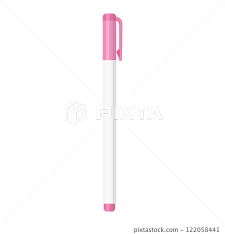 Illustration of a pink highlighter 122058441
