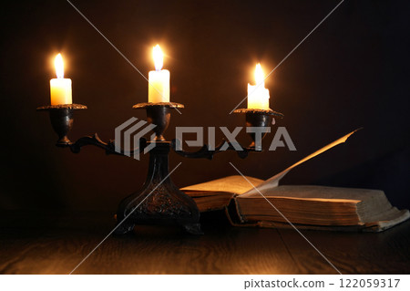 Book Near Candle Book Near Candle 122059317
