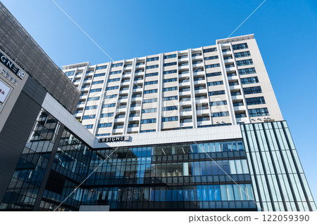 武藏府中 LE SIGNE 的外觀,晴朗的冬日天空,東京府中市宮町 武藏府中 LE SIGNE 的外觀,晴朗的冬日天空,東京府中市宮町 122059390