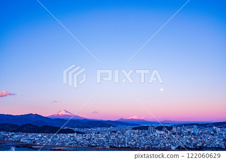 [靜岡縣]從丸山花園欣賞靜岡市景和富士山的夜景 122060629