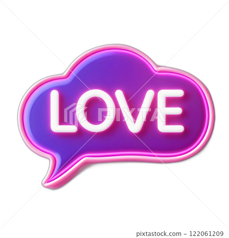 Neon colored speech bubbles with text Neon colored speech bubbles with text 122061209