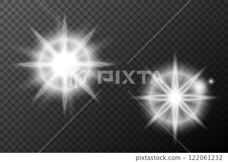 bright glowing light effect on transparent background 122061232