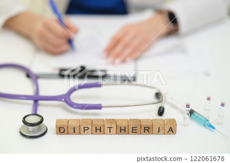 Medical Examination, Treatment Setup, and Overview of Diphtheria, a Serious Illness Medical Examination, Treatment Setup, and Overview of Diphtheria, a Serious Illness 122061678