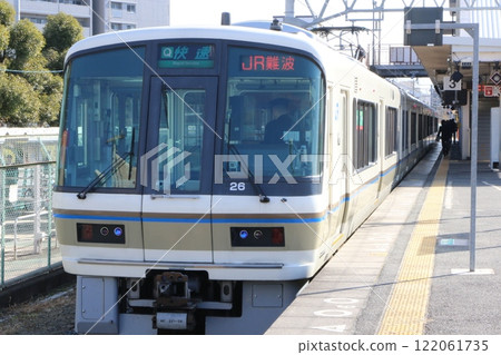JR West 221 series train parked at Takada Station (Nara Prefecture) JR West 221 series train parked at Takada Station (Nara Prefecture) 122061735