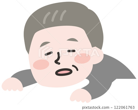 Exhausted senior man 122061763