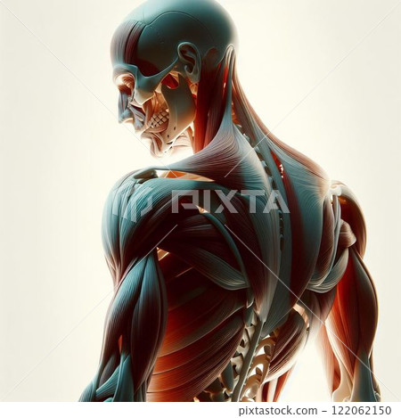 3D human body model! Male muscles 3D human body model! Male muscles 122062150