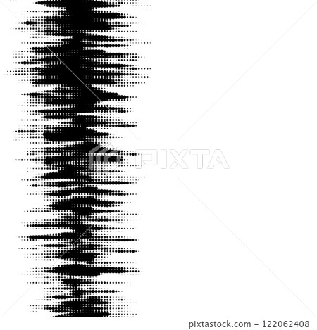 Vertical zigzag dark stripe on a white background, design element Vertical zigzag dark stripe on a white background, design element 122062408