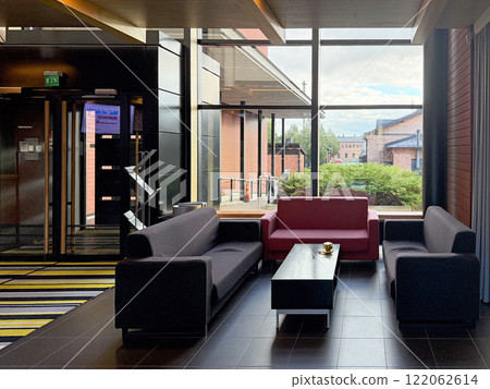 Empty Office Lobby, Modern business background Empty Office Lobby, Modern business background 122062614
